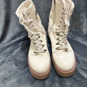 Women's Off White Circus Lace-Up Boots